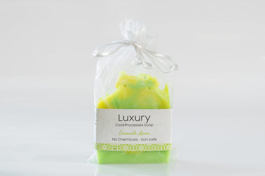 Handcrafted cold processed soap made with skin-loving oils