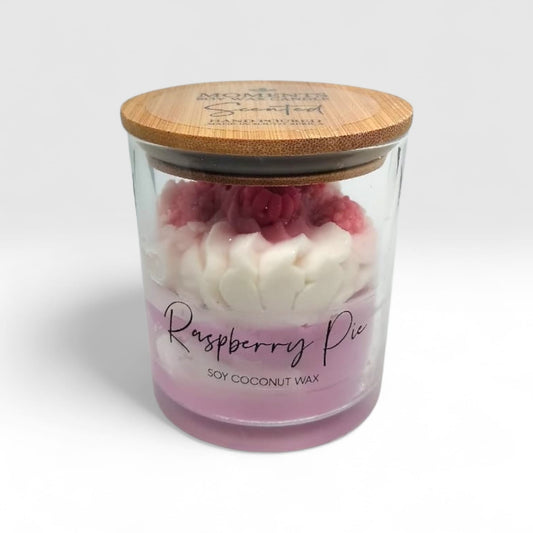 Handcrafted soy wax candle with a unique design and long-lasting fragrance