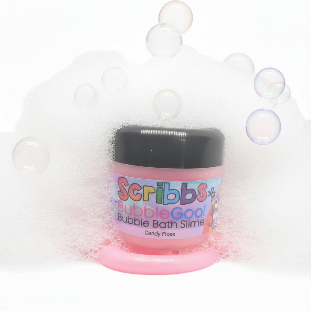 Bubble GOO! bubbe bath slime for kids by Drop-it Natural Products