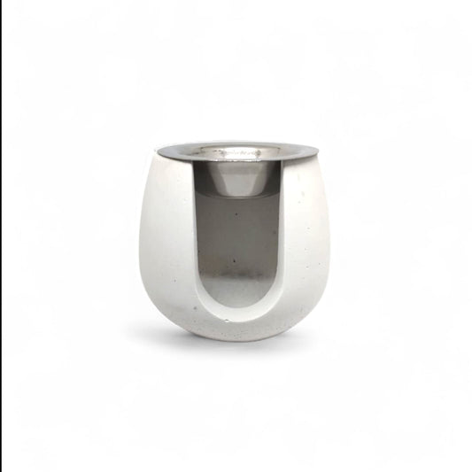 Hand-poured wax melt burner crafted to enhance home fragrance