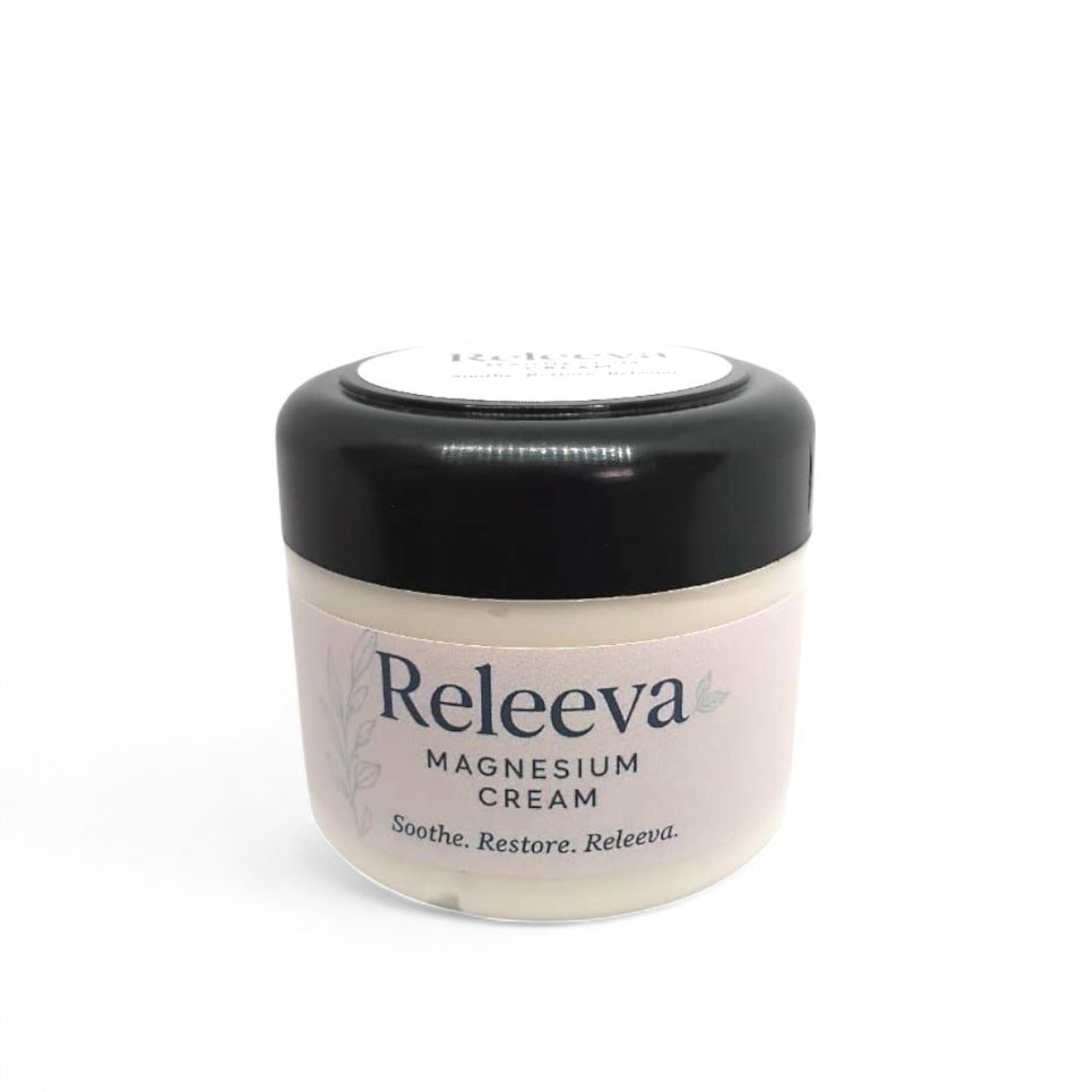 Releeva magnesium cream with natural ingredients for skin hydration and comfort